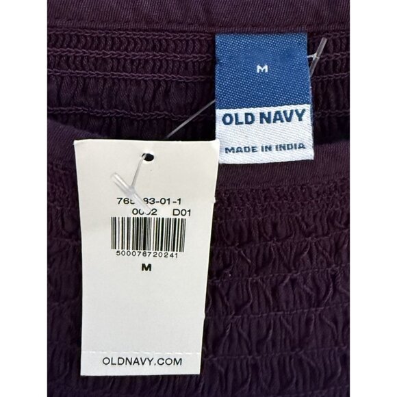 Old Navy Womens Purple Long Sleeve Tiered Mini Smocked Swing Dress M NWT - Picture 5 of 6